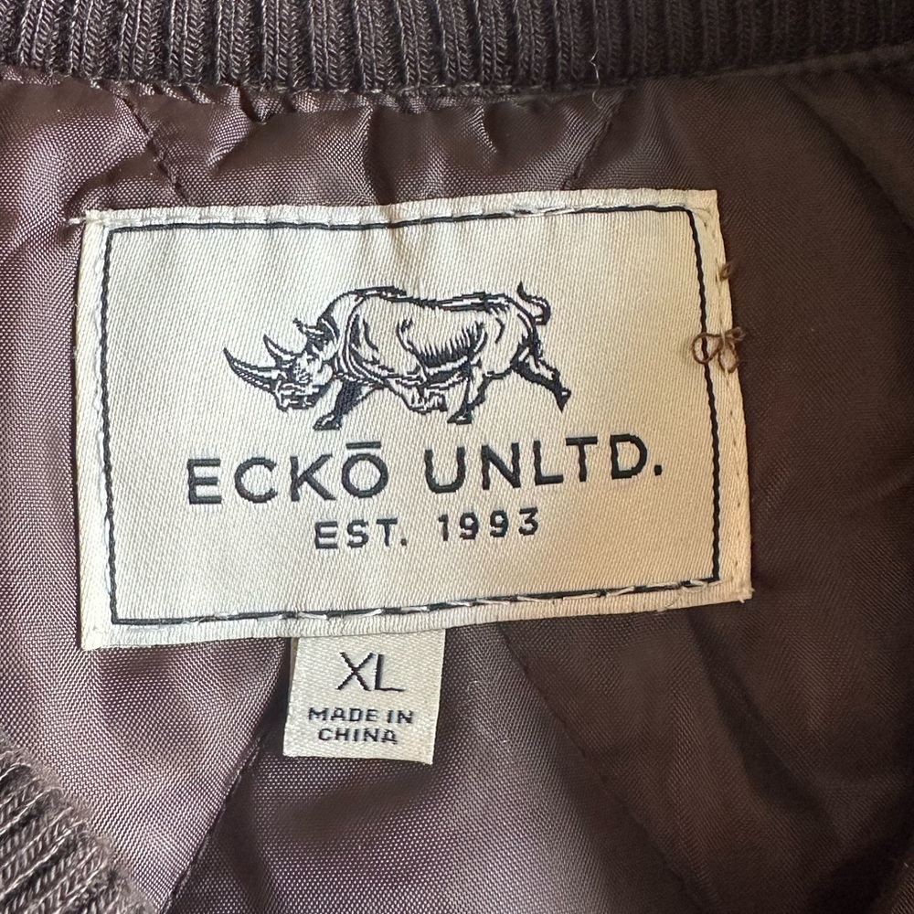Men Jacket Ecko Unltd Puffer Warm Snow Multicolor Size XL - Picture 10 of 13